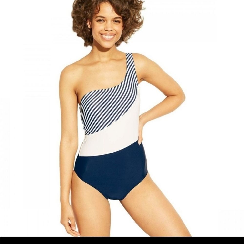 KONA SOL ONE SHOULDER ONE PIECE SWIMSUIT S